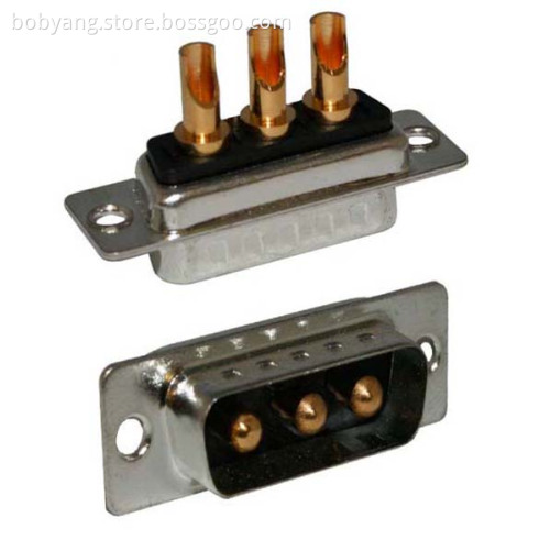 Power D-SUB 3W3 Solder Cup-Male